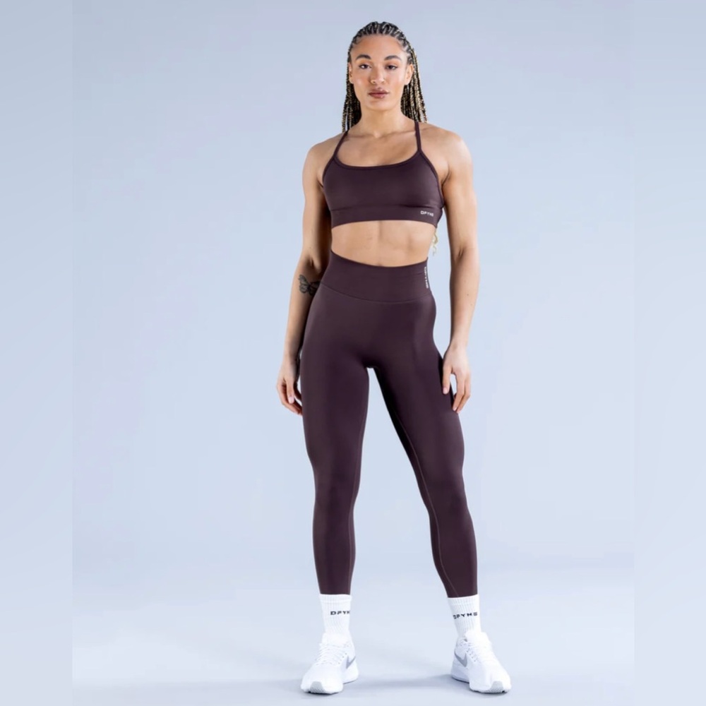 DFYNE brown fitness set XS leggings and sports bra